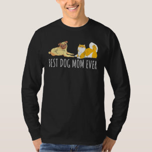 Camiseta Shiba Inu Pug Perro Mamá Mascota Perro Animal
