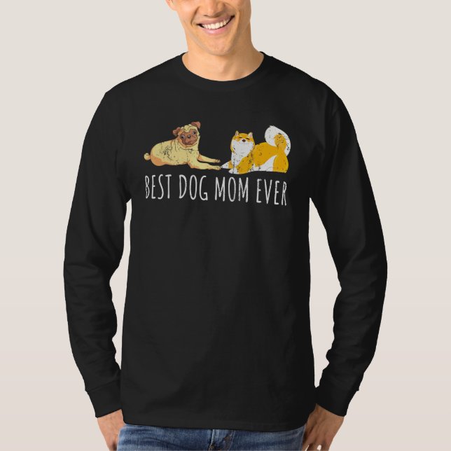 Camiseta Shiba Inu Pug Perro Mamá Mascota Perro Animal (Anverso)