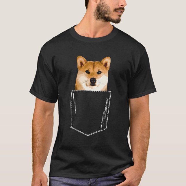 Camiseta Shiba Inu Puppy Pocket (Anverso)