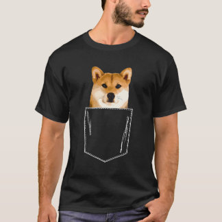 Camiseta Shiba Inu Puppy Pocket