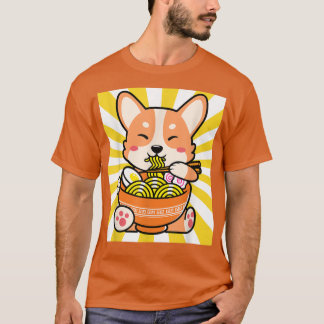 Camiseta Shiba Inu Ramen Anime Kawaii regalo de adolescente