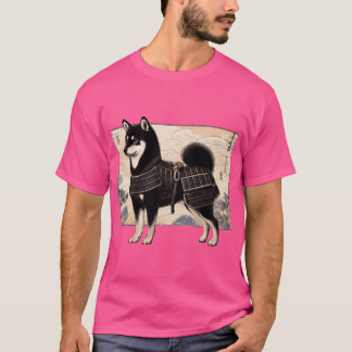 Camiseta Shiba Inu Samurai family