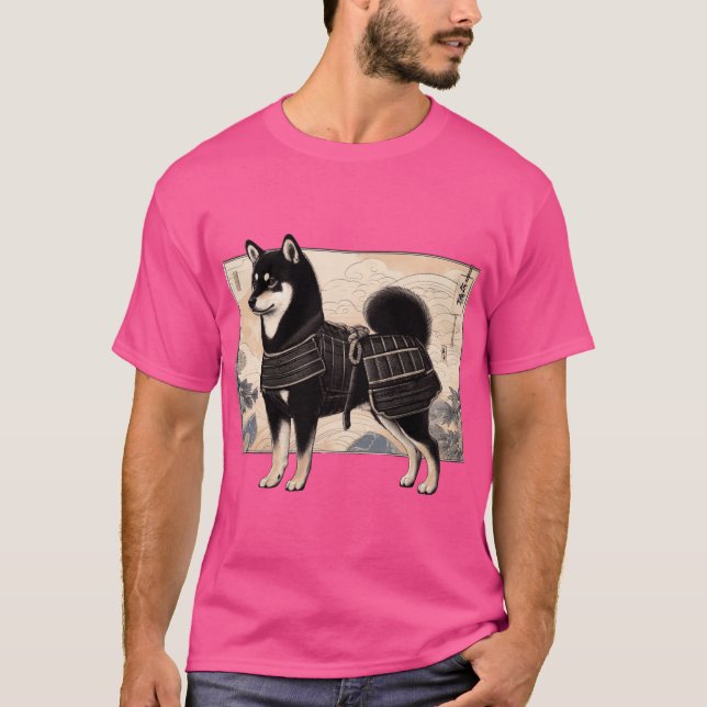 Camiseta Shiba Inu Samurai family (Anverso)