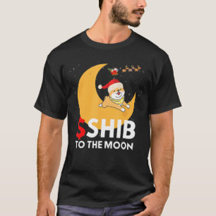 Camiseta Shiba Inu $shib Para Los Navidades De La Luna Cryp