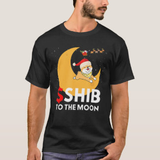 Camiseta Shiba Inu $shib Para Los Navidades De La Luna Cryp