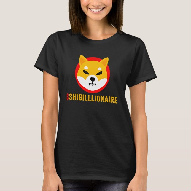 Camiseta Shiba Inu Shibillionaire Mantenido En La Luna Cryp (Anverso)