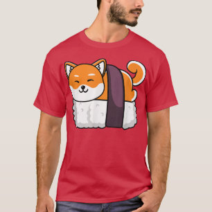 Camiseta Shiba Inu Sushi Kawaii Neko Gift