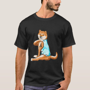 Camiseta Shiba Inu Tattoos Yo Amo Papá Perro El Padre De Lo