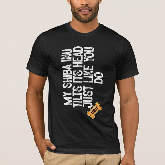 Camiseta Shiba Inu Tlits cabeza como tú (Anverso)