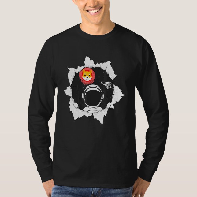 Camiseta Shiba Inu Token Cryptocurrency Space Moon Gear (Anverso)