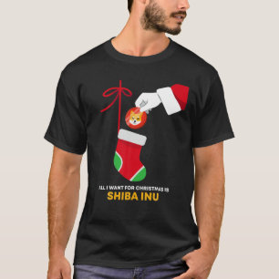 Camiseta Shiba Inu Token Navidades Socks Todo Lo Que Quiero