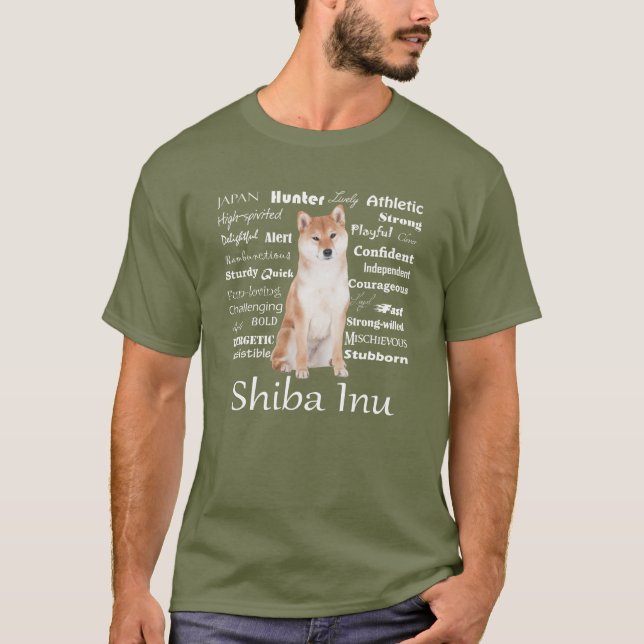 Camiseta Shiba Inu Traits T-Shirt (Anverso)