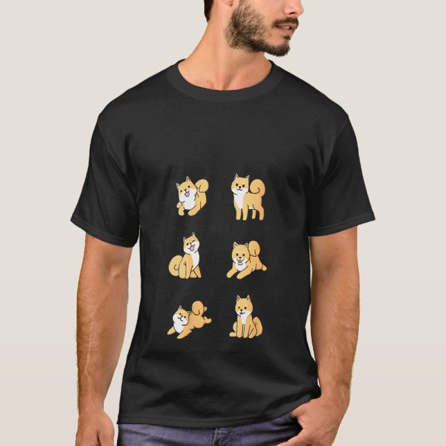 Camiseta Shiba Inu, una mujer, cachorra un tee chiba (Anverso)