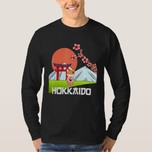 Camiseta Shiba Inu Uni Dog Hokkaido Kimono Mountain Flag Fl