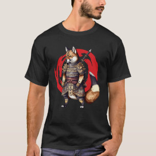 Camiseta Shibu Inu Samurai Guerrero del Budismo zen japonés