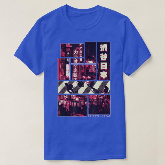 Camiseta Shibuya Landmark District Japan Tokyo City  (Diseño del anverso)