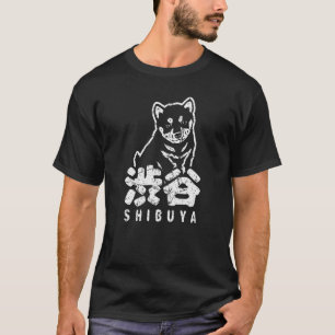 Camiseta Shibuya Tokyo Japón Hachiko Akita Inu japonés Kan