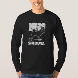 Camiseta Shibuya Tokyo Japón Hachiko Akita Inu japonés Kan