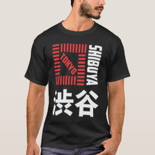 Camiseta Shibuya Tokyo Japón souvenir japonés Kanji Shibuy