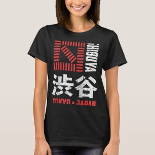 Camiseta Shibuya Tokyo Japón souvenir japonés Kanji Shibuy