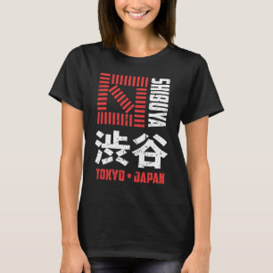 Camiseta Shibuya Tokyo Japón souvenir japonés Kanji Shibuy