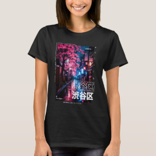 Camiseta Shibuya Tokyo retro estético japonés