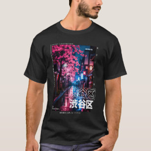 Camiseta Shibuya Tokyo retro estético japonés