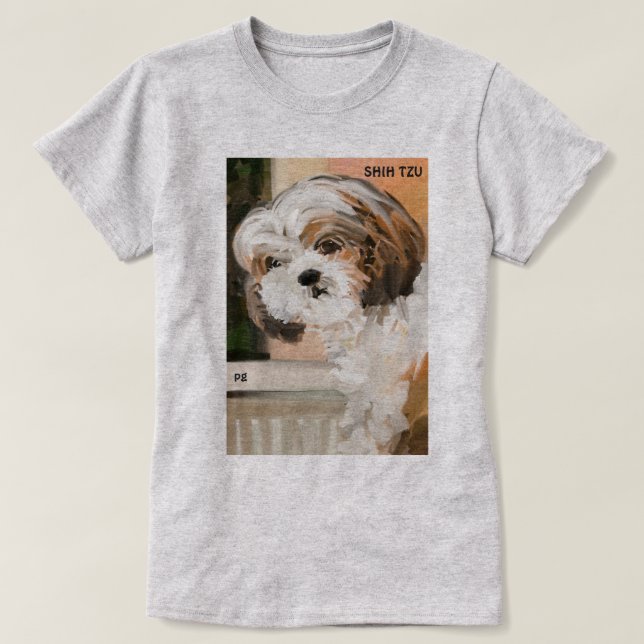 Camiseta "Shih mullido Tzu " (Diseño del anverso)