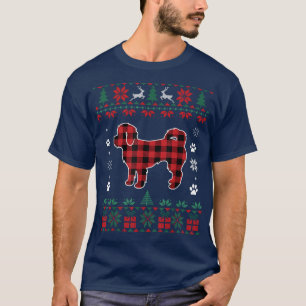 Camiseta Shih Poo Dog Lover Pajama Red Pintó Navidades feos