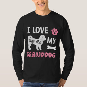Camiseta Shih-Poo Perro Regalos De Abuela Me Encanta Mi Per