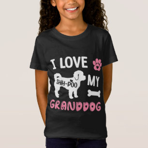 Camiseta Shih-Poo Perro Regalos De Abuela Me Encanta Mi Per