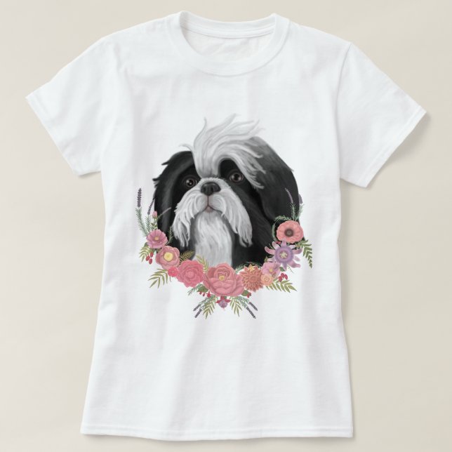 Camiseta Shih Tzu (Diseño del anverso)