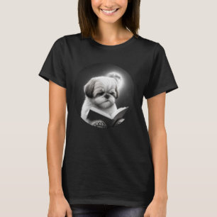 Camiseta Shih Tzu amante del libro