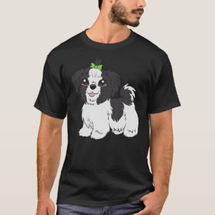Camiseta Shih Tzu (blanco y negro)