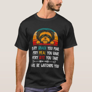 Camiseta Shih Tzu Cada Snack Que Haces Cada Comida Que Hace