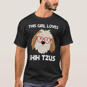 Camiseta Shih Tzu Cute Para Chicas Niños Toy Doggie Raza