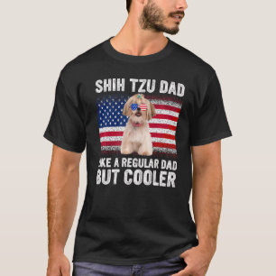 Camiseta Shih Tzu Dad fría a papá regular pero el día del p