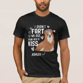 Camiseta Shih tzu Didnt Fart Kiss Dog