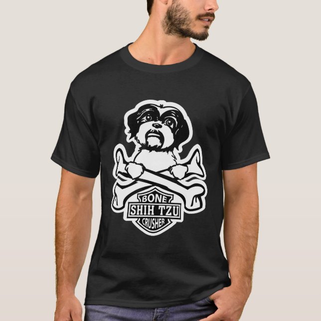 Camiseta Shih Tzu Dog Bone Crusher (Anverso)