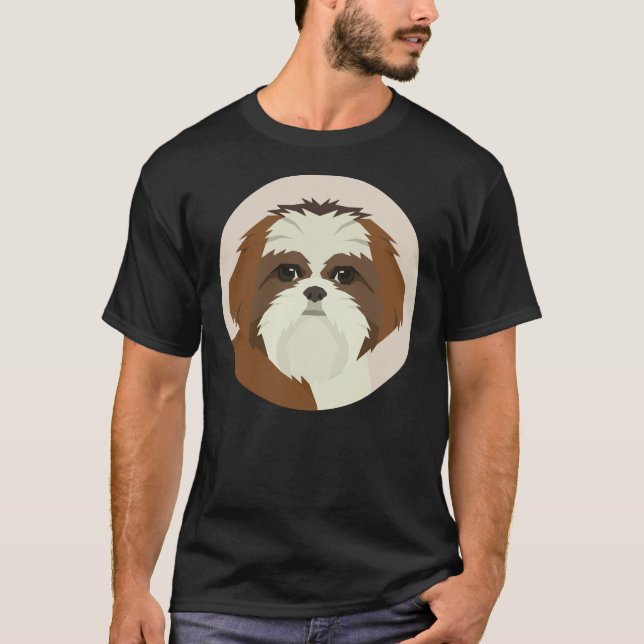 Camiseta Shih Tzu Dog Face (Anverso)