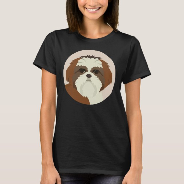 Camiseta Shih Tzu Dog Face (Anverso)