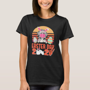 Camiseta Shih Tzu Dog Face Mask Rabbit Bunny Egny Easter Da