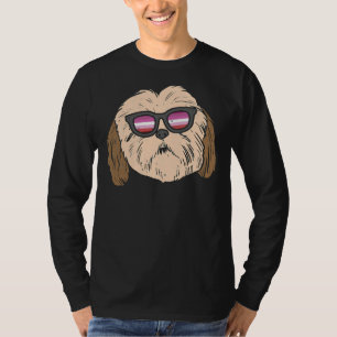Camiseta Shih Tzu Dog Lgbt Bandera Lesbiana Gay Hih Tzu Per