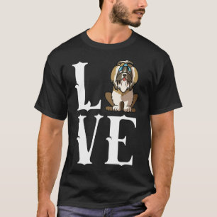 Camiseta Shih Tzu Dog Mom Dad Love R