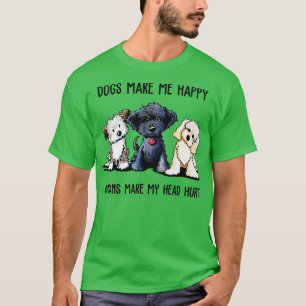 Camiseta Shih Tzu Dogs Me Hace Feliz A Los Humanos Hacerme 