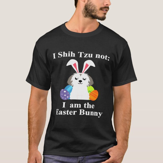 Camiseta Shih Tzu Easter Bunny   (Anverso)
