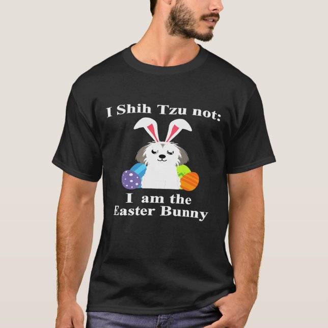 Camiseta Shih Tzu Easter Bunny (Anverso)