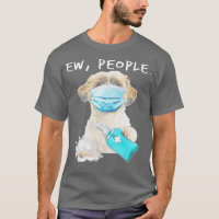 Shih Tzu Ew People Dog Wearing A Face Mask 