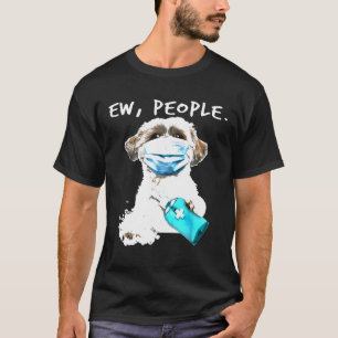 Camiseta Shih Tzu Ew People Usando Una Máscara De Cara