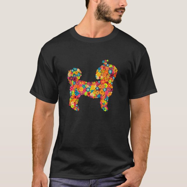 Camiseta Shih Tzu Flower (Anverso)